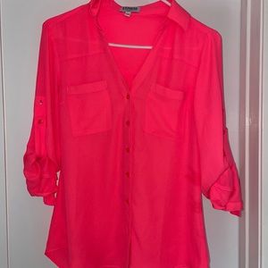 Pink dress shirt express